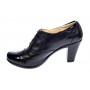 Pantofi dama, din piele naturala box cu varf lac toc de 7cm P46SLN